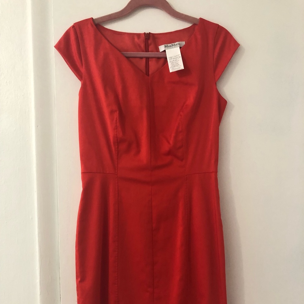 Max Mara orange/red dress size 6